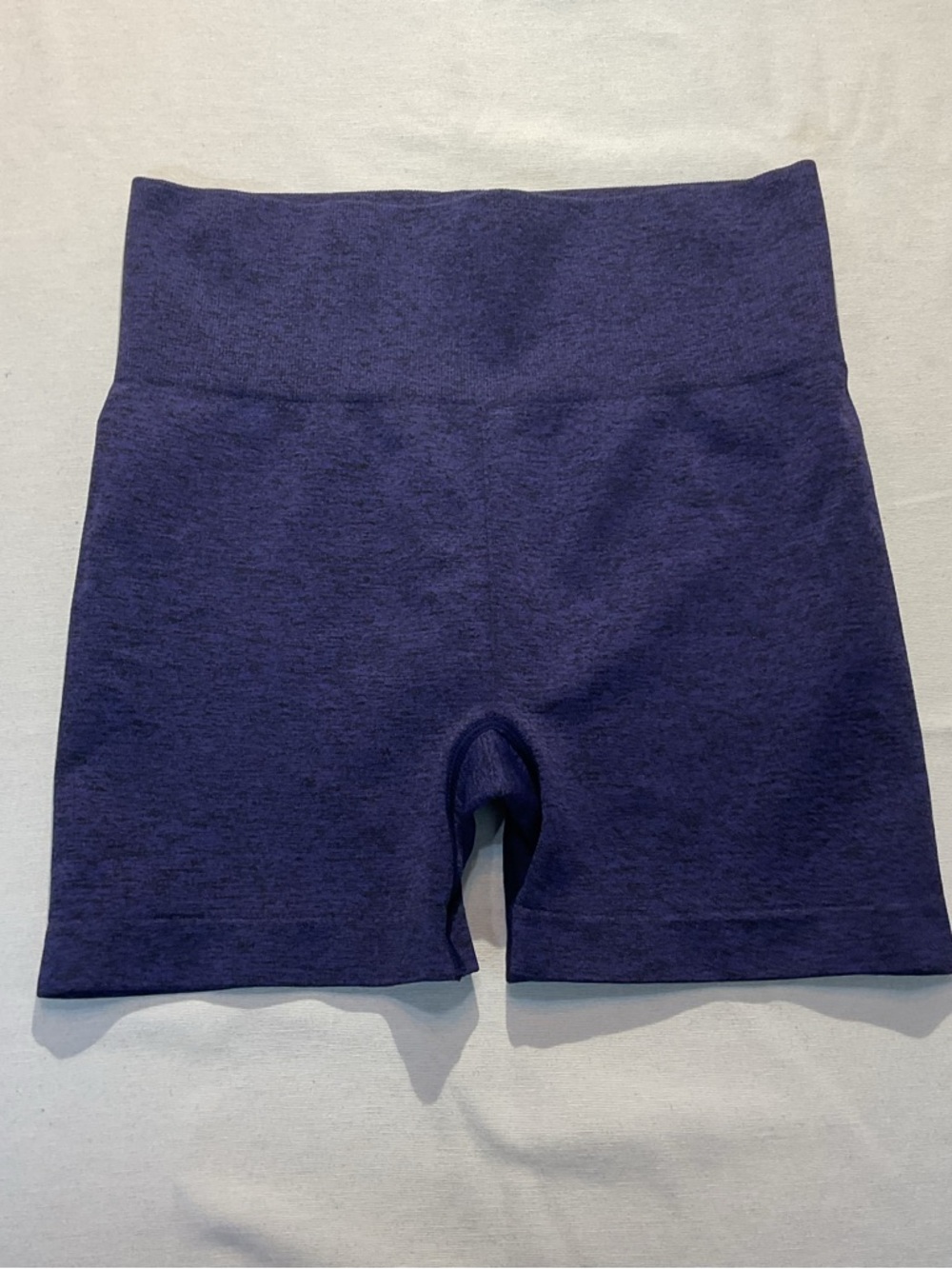 Zyia Active Hustle Seamless Heathered Navy Blue Biker Shorts Size M
